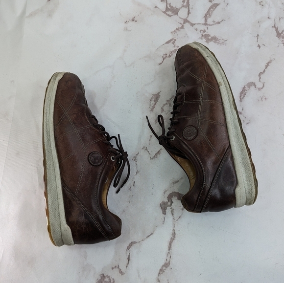 Foot Joy Golf Shoe Men 9 Versaluxe Brown Leather Spikeless Lace Up Cork 57253 FJ - Picture 5 of 14